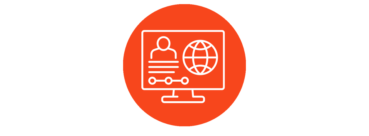 Computer screen - Customer Portal
