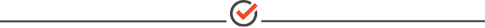 checkmark with rule
