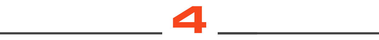 number 4 with gray rule